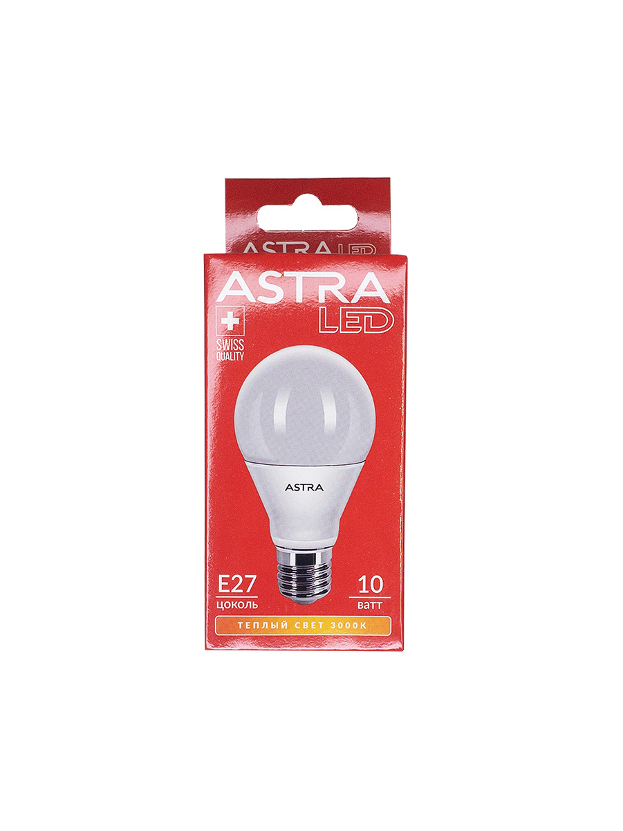 Лампа светодиодная ASTRA A60 10W E27 3000K