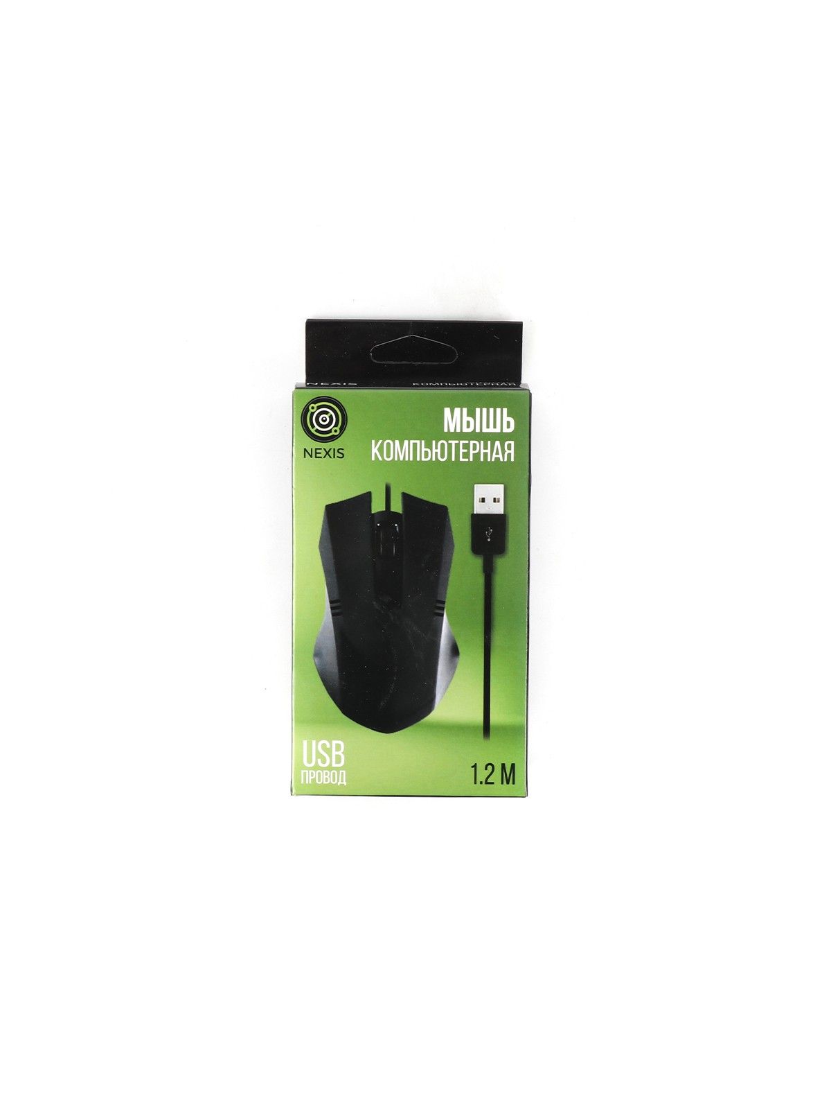 Мышь компьютерная проводная, USB-провод, 1,2 м
