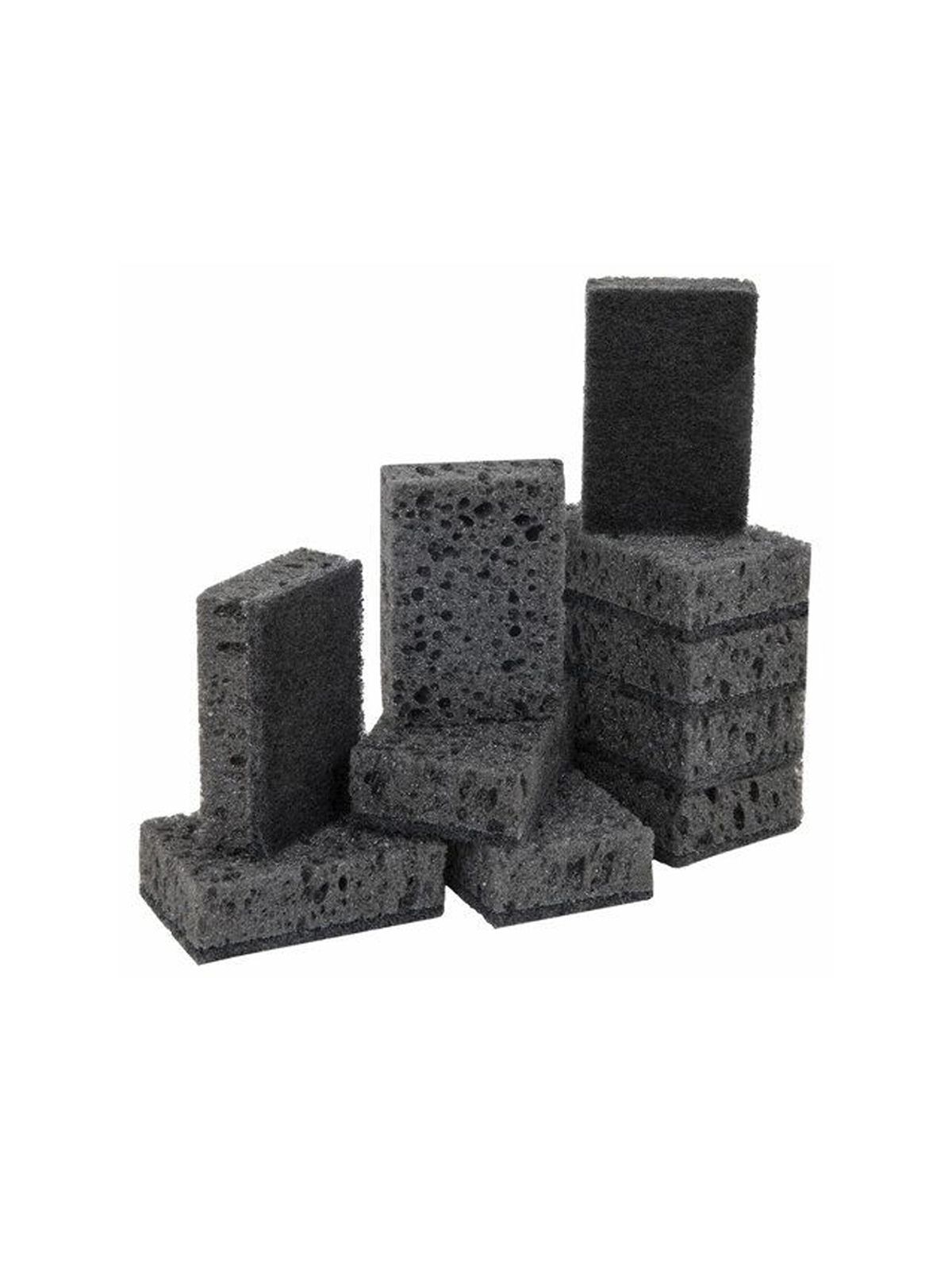 Губка д/посуды Perfera TOTAL black крупнопористая, 10шт ( 97х64х30 мм)