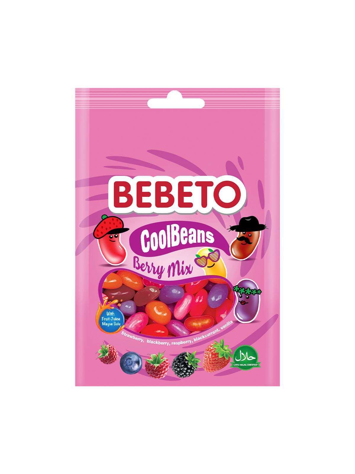 Жевательные конфеты ВЕВЕТО COOL BEANS BERRY MIX  60г