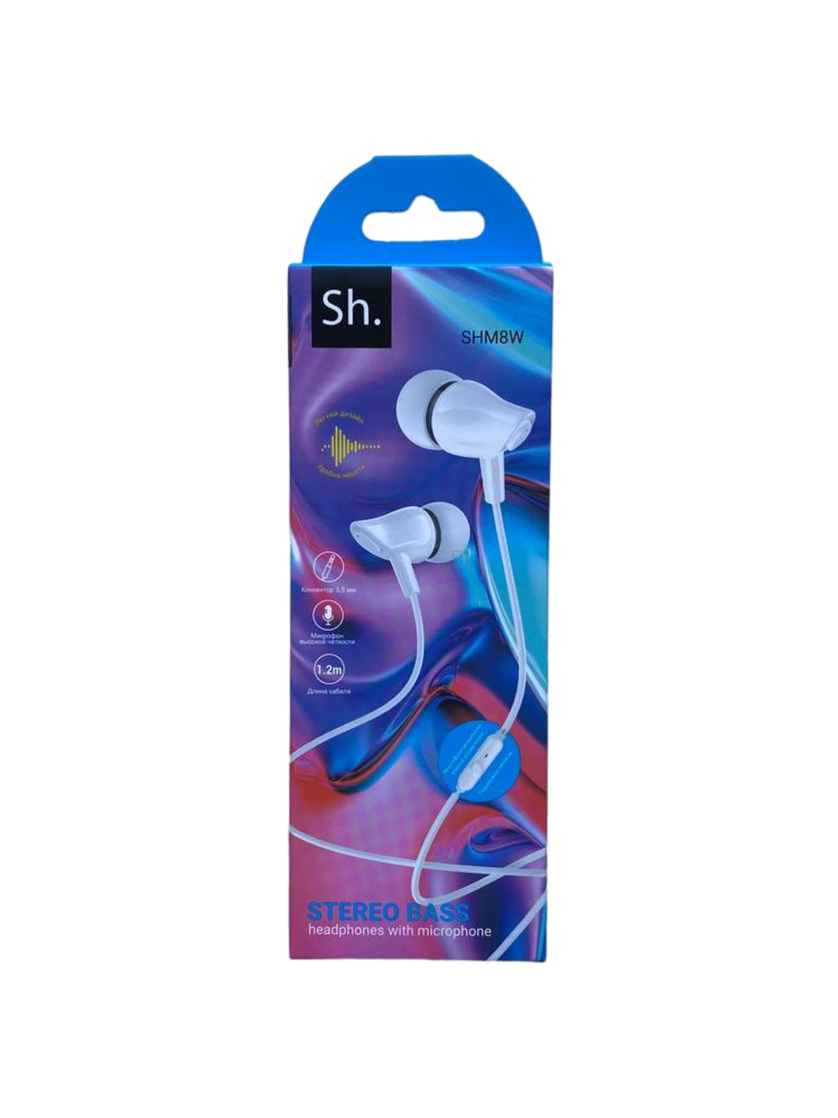 Наушники (Вставные) Sh. SHM8W JOINT WIRED CONTROL EARPHONES WITH MIC [163524] (WHITE)