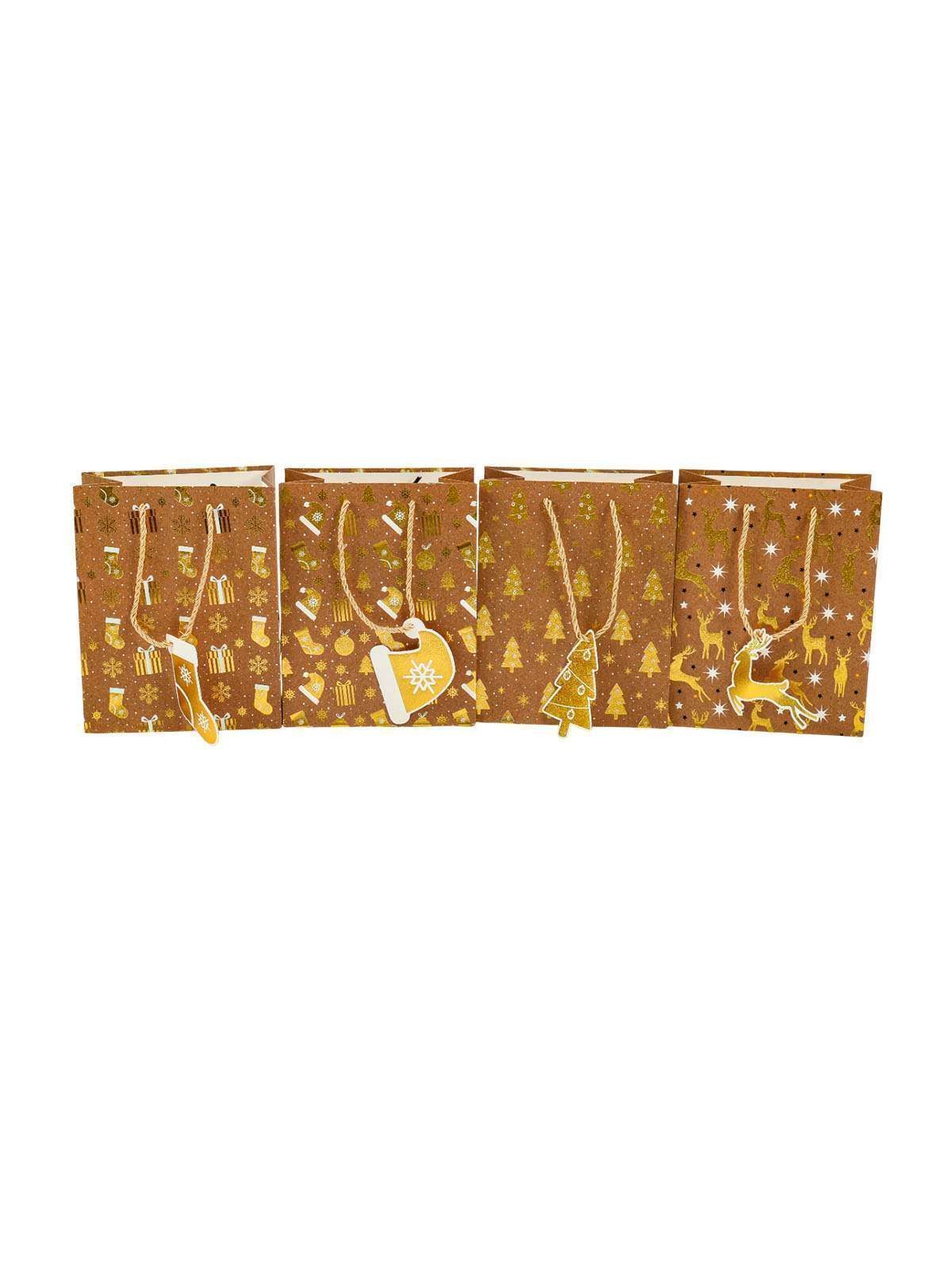 Пакет подарочный  "Gold shade", 18*23*10 см (XMASGB94)