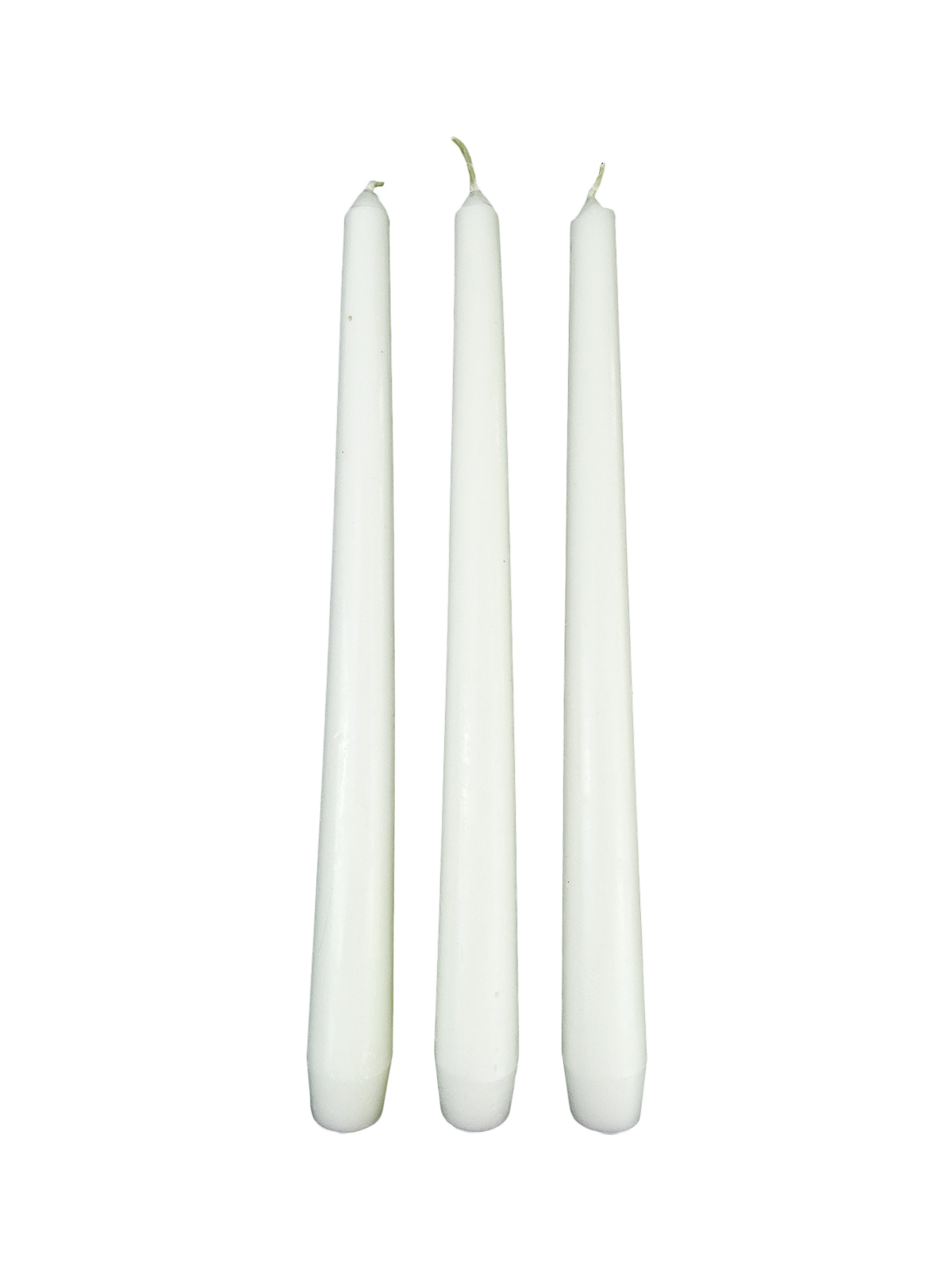 Набор свечей. Конические белые (3шт)  2,3х24 см