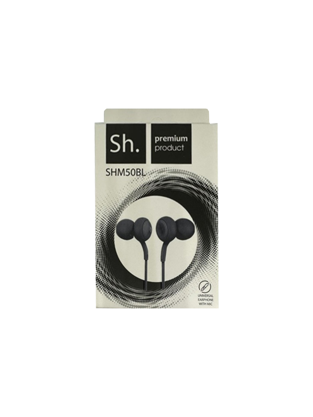 Наушники (Вставные) Sh. SHM50BL EARPHONE, черные