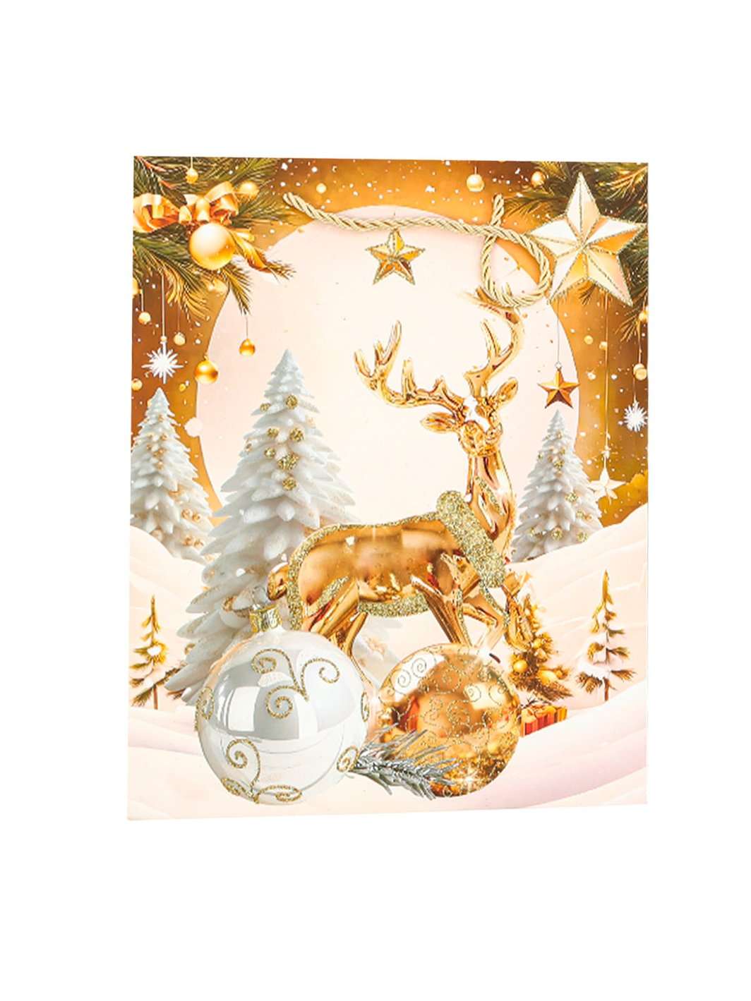 Пакет подарочный "Gold", 32*26*10 см (XMASGB293)