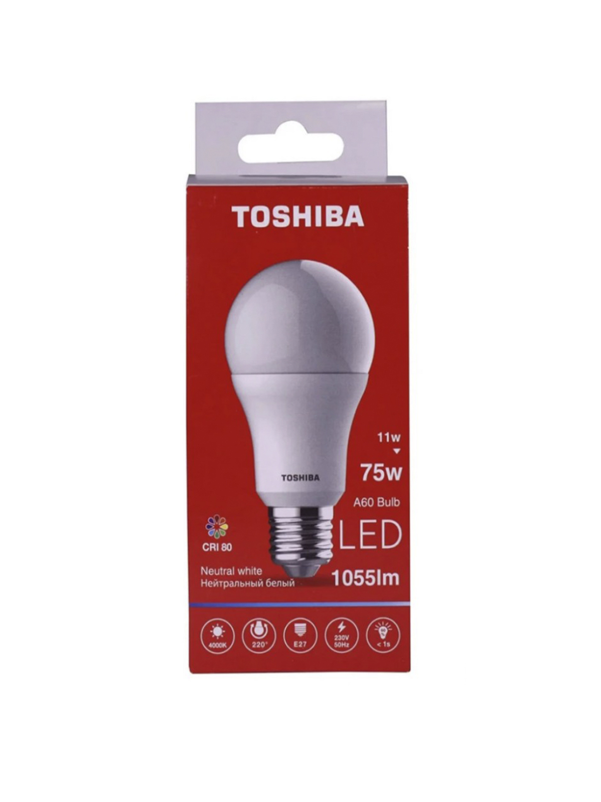 Лампа светодиодная Toshiba Bulb 11W 4000K E27