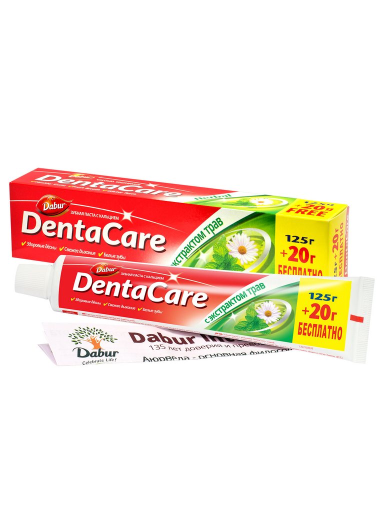 Зубная паста DENTA CARE с Экстрактом трав 125+20 мл 