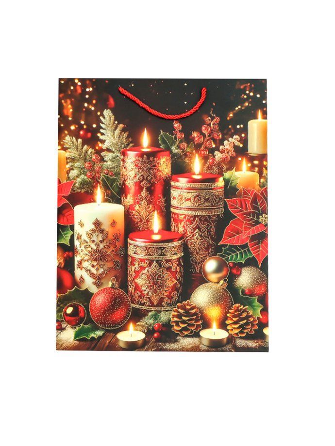 Пакет подарочный  "Red shade", 30*41,5*12 см (XMASGB32)