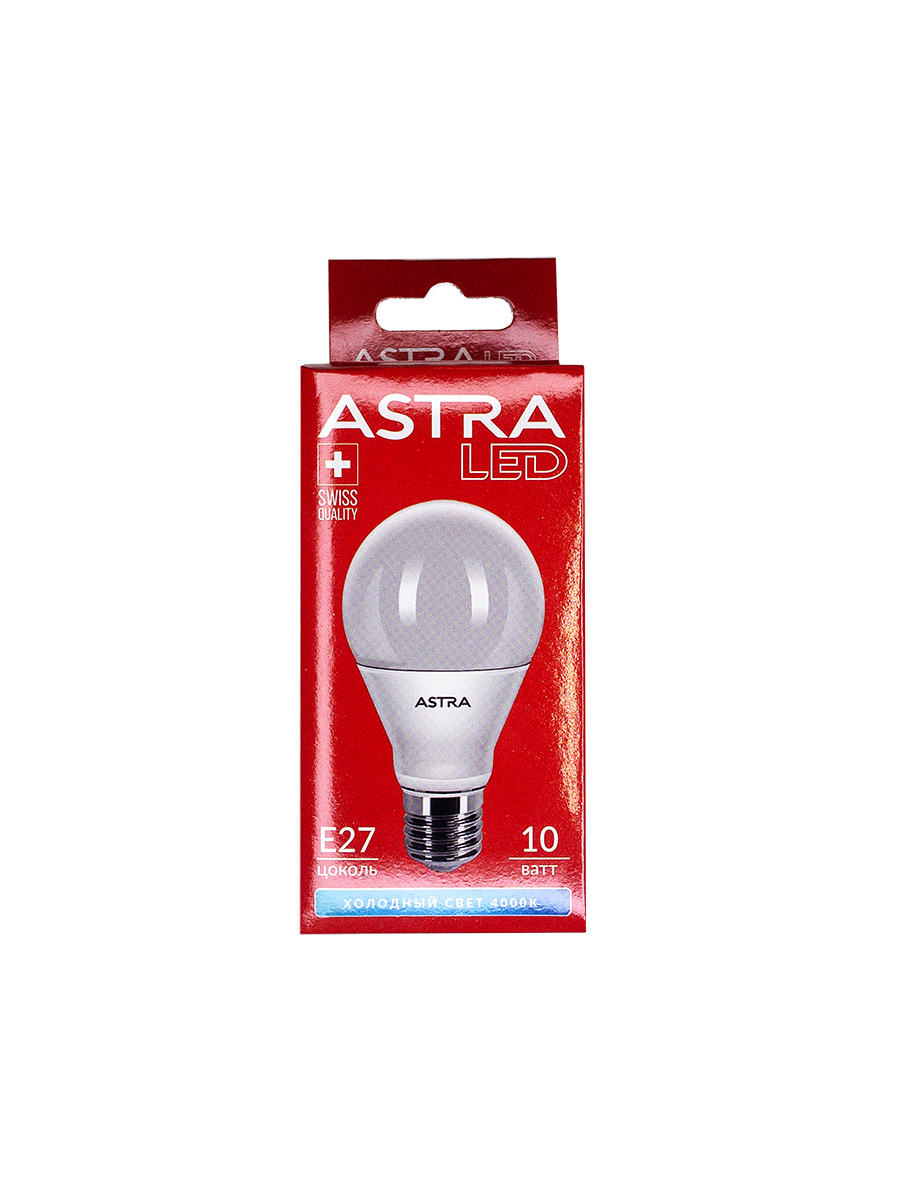 Лампа светодиодная ASTRA A60 10W E27 4000K