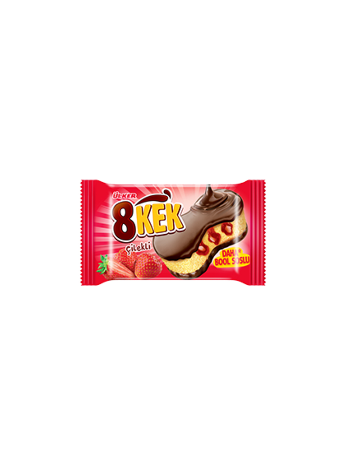 Кекс 8 KEK с клубничной начинкой 55г