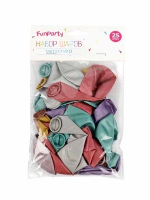 Набор шаров "Металлика", 25 шт.