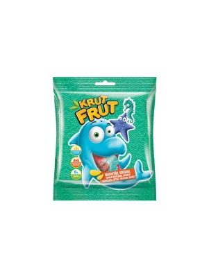 Конфеты жев. "Krut Frut" Морские животные ассорти с витаминами 70 гр.