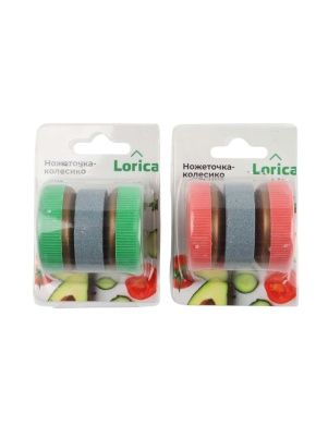 Ножеточка-колесико для ножей двойная, микс цвета 