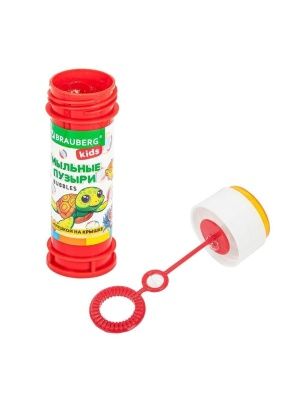 Мыльные пузыри 60 мл с игрушкой на крышке, BRAUBERG KIDS, 665453