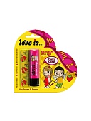 Набор "Love is..." Бальзам для губ Клубника-банан 4,2г + жевательная резинка 12,6г