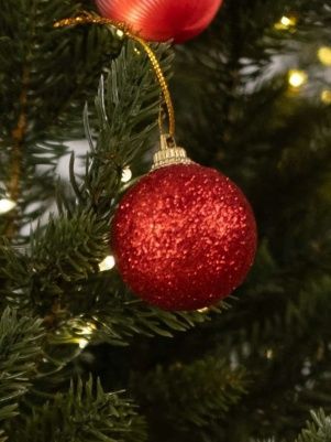 Набор шаров со снежинками, 11 шт, 4 см