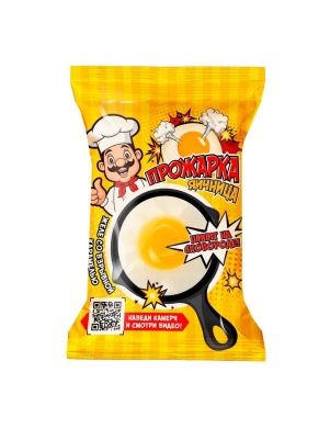 Желе (ПРОЖАРКА Яичница) со вкусом клубники и взрывная карамель со вкусом клубники, яблока, винограда, манго, голубики, 26г