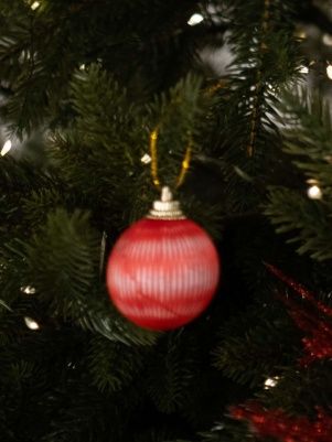 Набор шаров со снежинками, 11 шт, 4 см