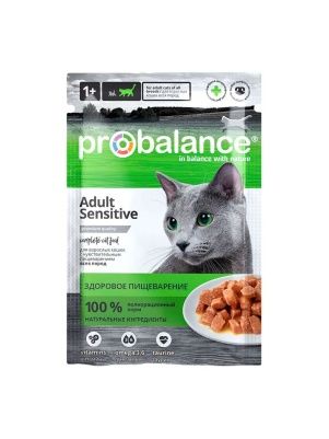 Корм д/кош. чувствительное пищеварение "ProBalance" Sensitive, 85 г