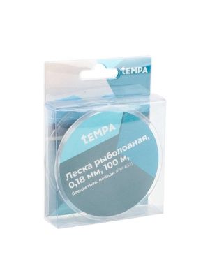 Леска рыбловная, 0,18 мм, 100 м, бесцветная, нейлон