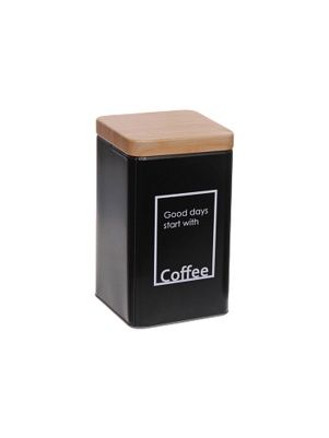 Банка для сыпучих, квадратная, "Tea& Coffee& Sugar", 9*6*16 см (ML-1233)