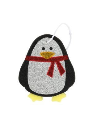 Мочалка (губка) банная "Пингвин", 13*11,2*3 cм