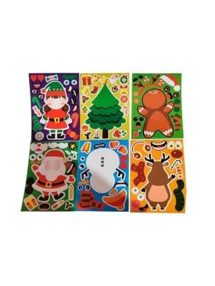 Наклейки "DIY Новый год", набор из 6 дизайнов (ML-2023)