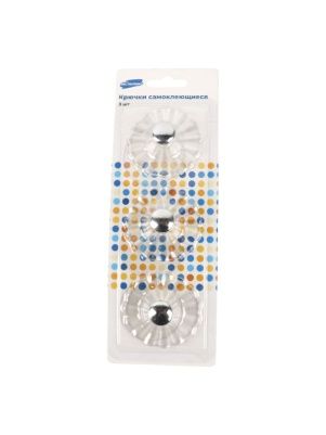 Крючки самоклеющиеся, 3 шт., 5 см (PZ025)