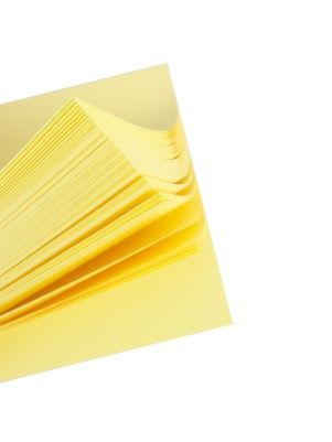 Бумага для заметок "PROF-PRESS" с клеевым краем ЖЕЛТАЯ пастель, 101Х76 мм, 100л