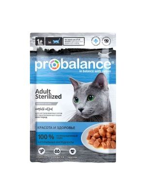 Корм д/стерил. кошек и кастр. котов "ProBalance" Sterilized, 85г