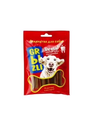 Лакомство GRЫZLI Dental жевательное для собак средних пород, 150 гр, 7 шт