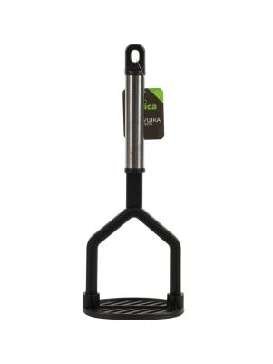 Толкушка для картофеля, пластик, ручка нержавеющая сталь, 25*10 см (PR-014)