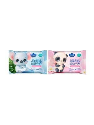 СОЛНЦЕ И ЛУНА SPECIAL Влажные полотенца очищающие детские 0+ big-pack 42 шт