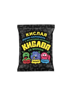 Карамель Sla Sti "Кислоп" Микс (яблоко, вишня, черника) 200г