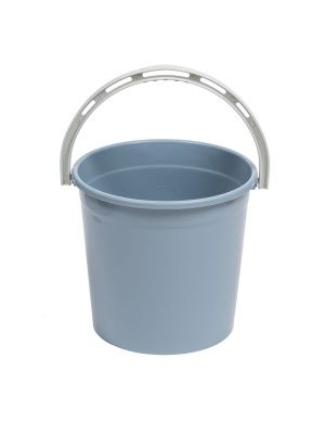 Ведро 10л без крышки (серо-синий)