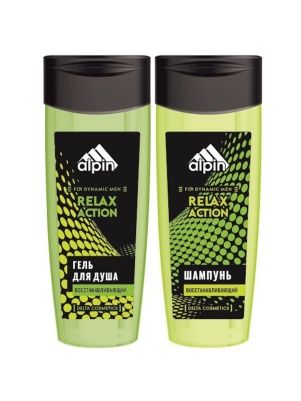 Косметический набор муж.  RELAX ACTION (гель для душа 250 мл + шампунь 250 мл)
