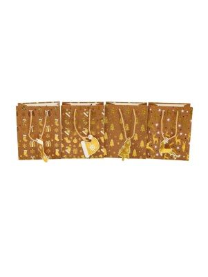 Пакет подарочный  "Gold shade", 18*23*10 см (XMASGB94)