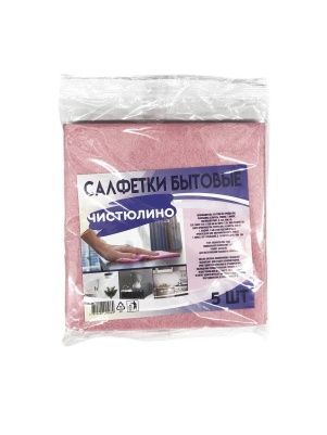 Салфетки вискозные ТМ Чистюлино 30*34 см, 5 шт
