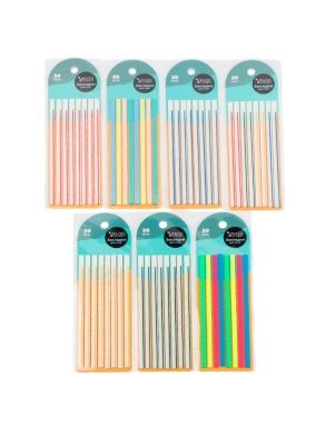 Закладки для книг, 8 по 20 шт, 14*0,5 см