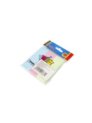 Стикер для заметок с клейким краем, 3 шт, 7,5*2,5 см, микс цвета