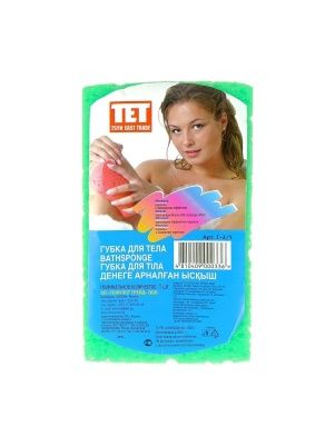 Губка для тела ТЕТ 150х90 мм с профильным массажным слоем