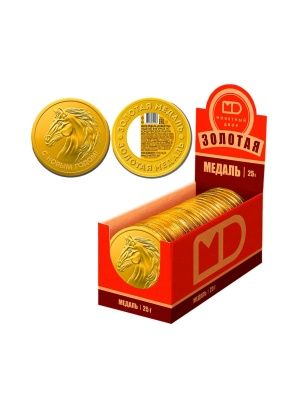 Изделия фигурные из глазури  ШОКО медаль "Символ Года", 25г