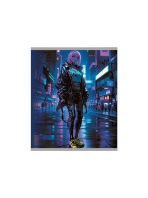 Тетрадь общая (скоба), ф.170х205мм, клетка, 48л., 4+0, СЛ, з.№587-25, серия Cyberpank