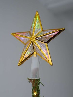 LED верхушка на ёлку светящаяся "Огни", 15 см (PI0182)