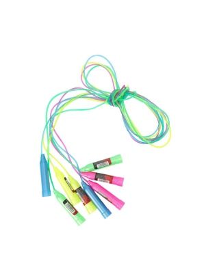 Скакалка спортивная с пластиковой ручкой, ПВХ 2,3м, микс цветов