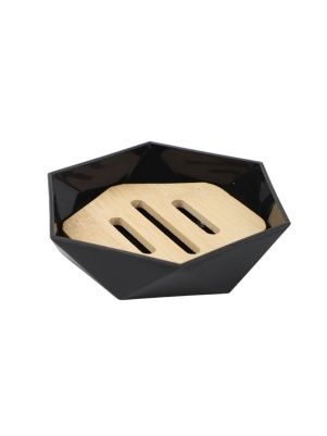 Мыльница "Modern black", 11.9*10.3*2.8 см (PZ009)