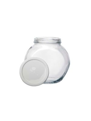 Банка с крышкой Pasabahce БЕЛЛА 2140 мл (белая крышка)