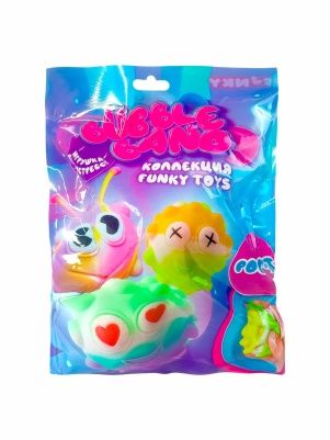Фигурка-антистресс Bubble Band от Funky Toys, 12 в ассорт.,  FT25773