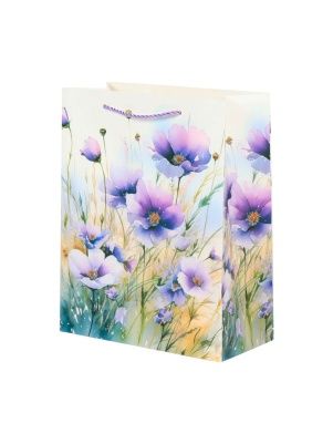 Пакет подарочный "Полевые цветы", 32*26*12 см