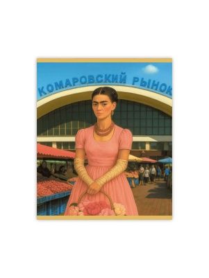 Тетрадь общая (скоба), ф.170х205мм, клетка, 48л., 4+0, СЛ з.№1550-25, серия Класiка i краявiды